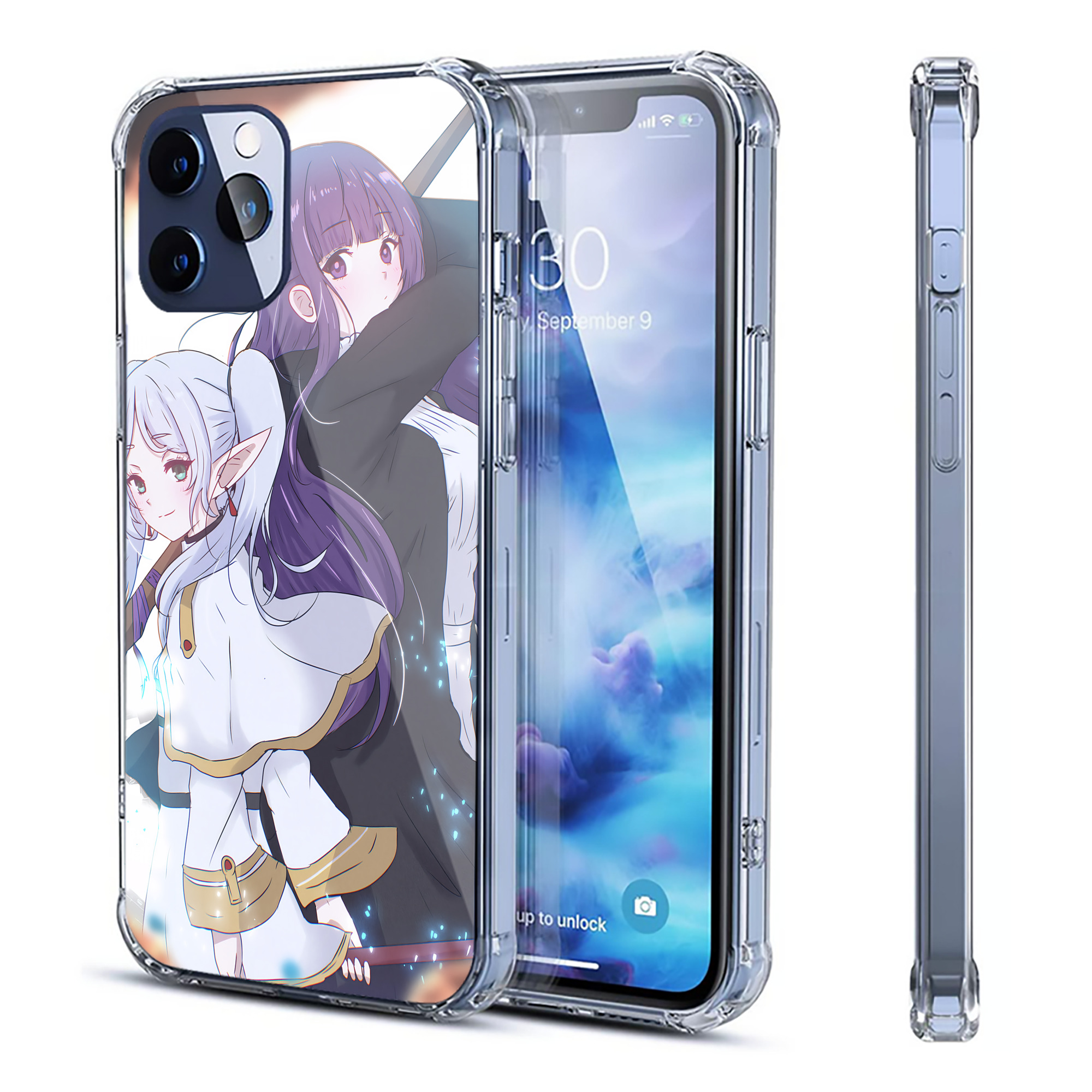 （画像用） 葬送のフリーレン Frieren 【iPhone 12シリーズ対応】透明スマホケース（クリアソフトケース）